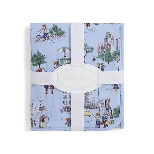 Polo Bear Cotton Interlock Blanket | ラルフ ローレン公式