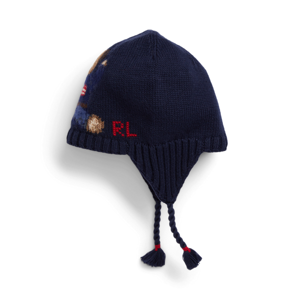 Mütze mit Ohrenklappen und Polo Bear