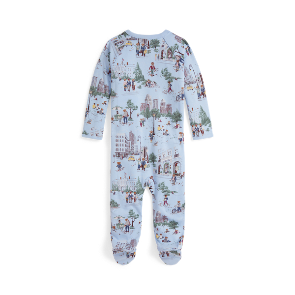 Baumwollstrampler mit Polo Bear