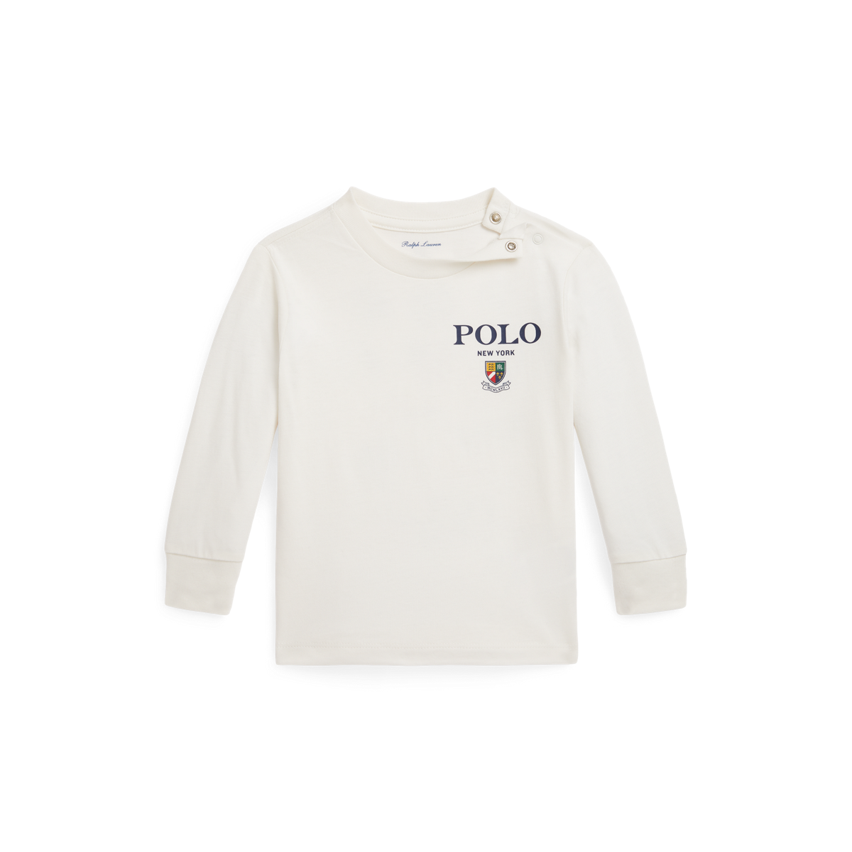 コットン ジャージー ロングスリーブ グラフィック Tシャツ