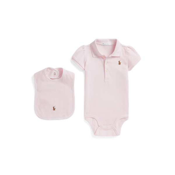 Delicate Pink Baby's First Polo Gift Set Baby Boy 2