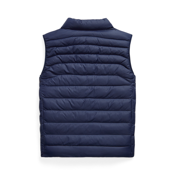Newport Navy Packable Quilted Gilet Baby Boy 2