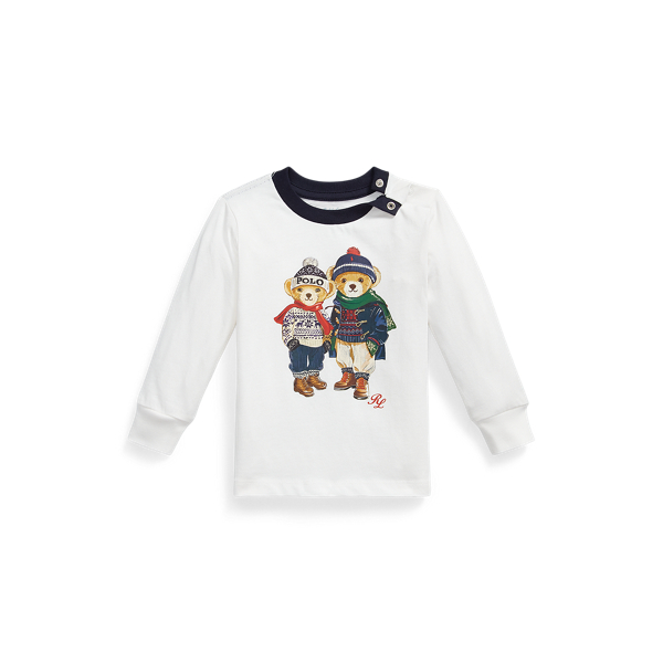 Polo Bear Cotton Long-Sleeve T-Shirt