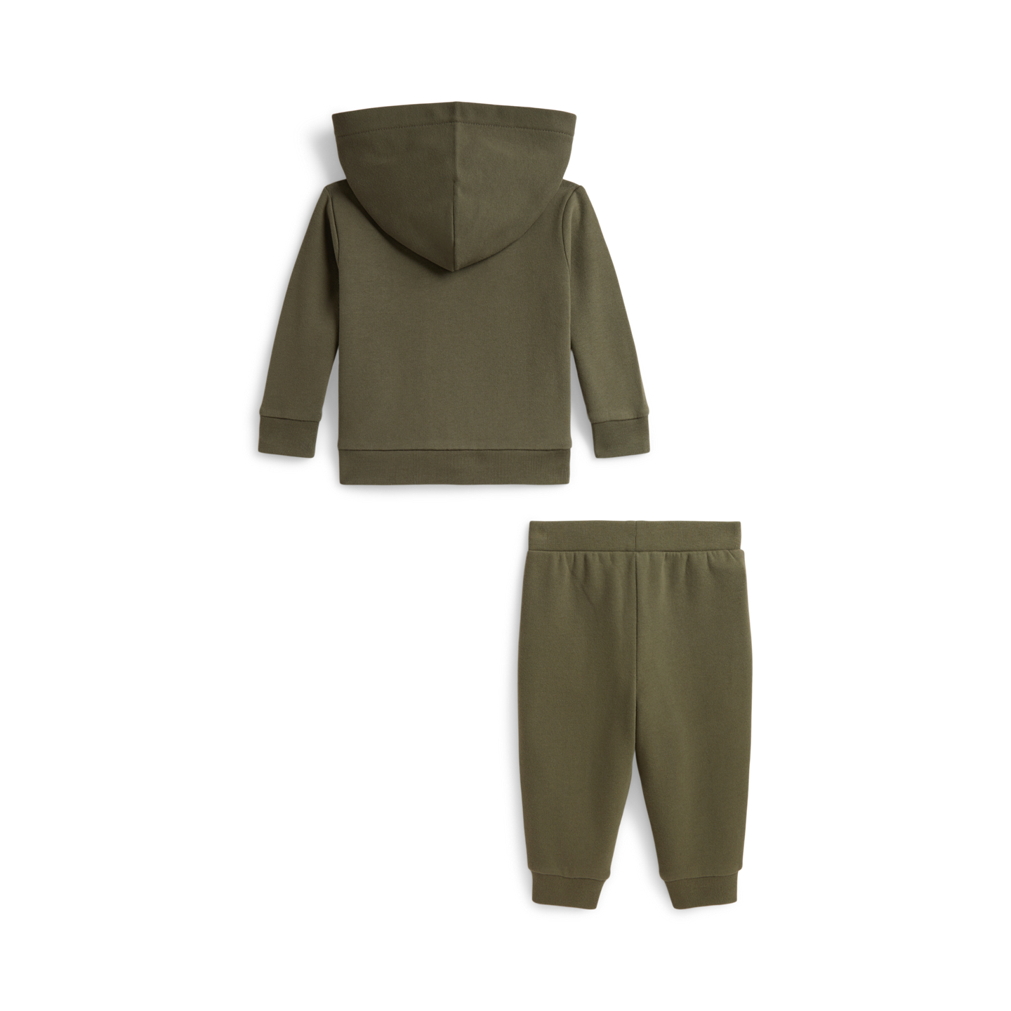 Детские комплекты Ralph Lauren Logo Fleece Full-Zip Hoodie & Pant, цвет: Оливковый — фото 1