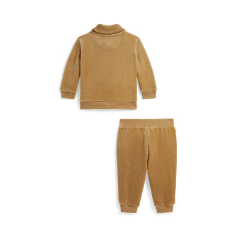 Детские комплекты Ralph Lauren Velour Pullover & Jogger Pant, цвет: Верблюжий