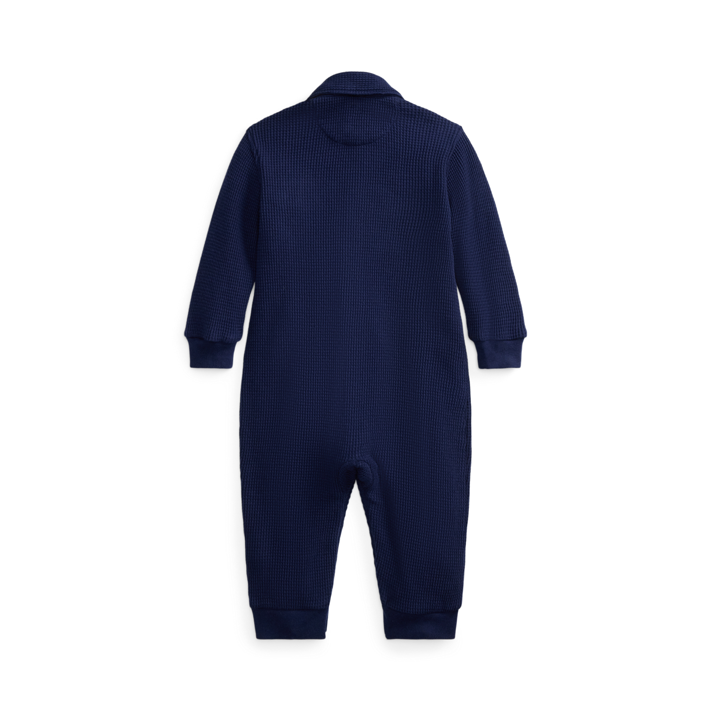 Детский комбинезон Ralph Lauren Waffle-Knit Cotton Coverall, цвет: Тёмно-синий — фото 1