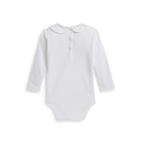 Боди Interlock для детей, вышивка, хлопок — Ralph Lauren, цвет: Белый