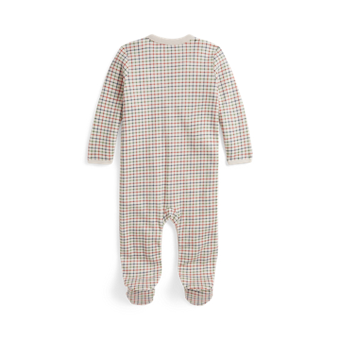 Детский комбинезон Ralph Lauren Tattersall Cotton Footed Coverall, цвет: Havenswood Tattersall