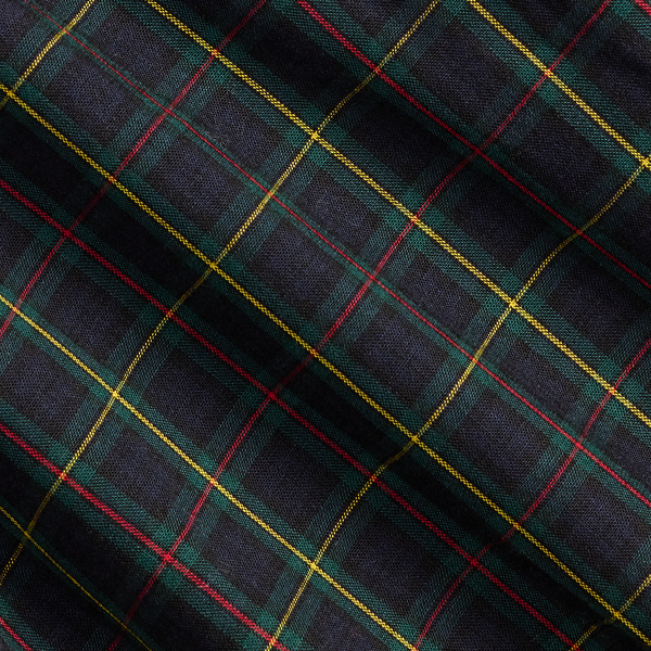 Plaid Cotton Poplin Shirt