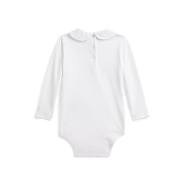 Dog-Embroidered Cotton Bodysuit
