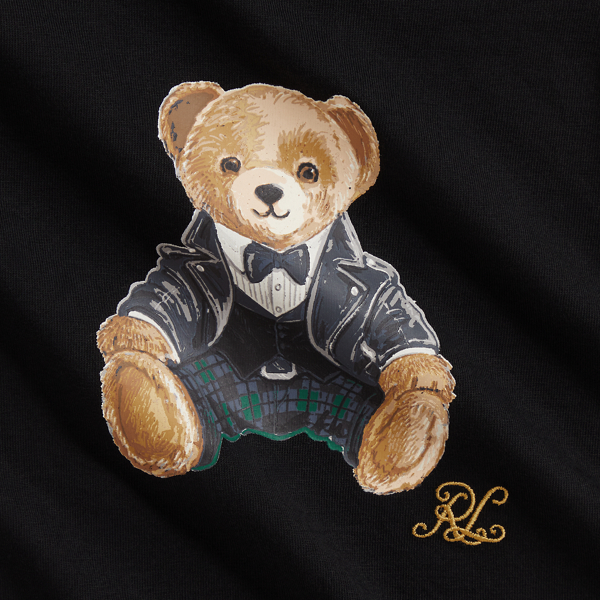 Polo Bear Tee & Plaid Fleece Trouser Set