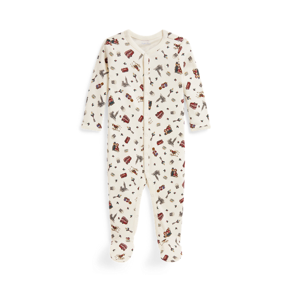 Pelele de interlock de algod&oacute;n Polo Bear