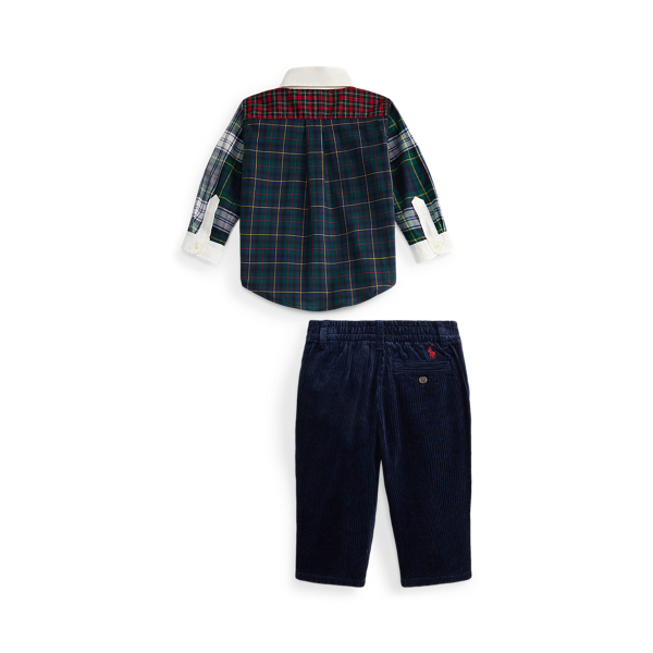Plaid Cotton Fun Shirt & Corduroy Pant