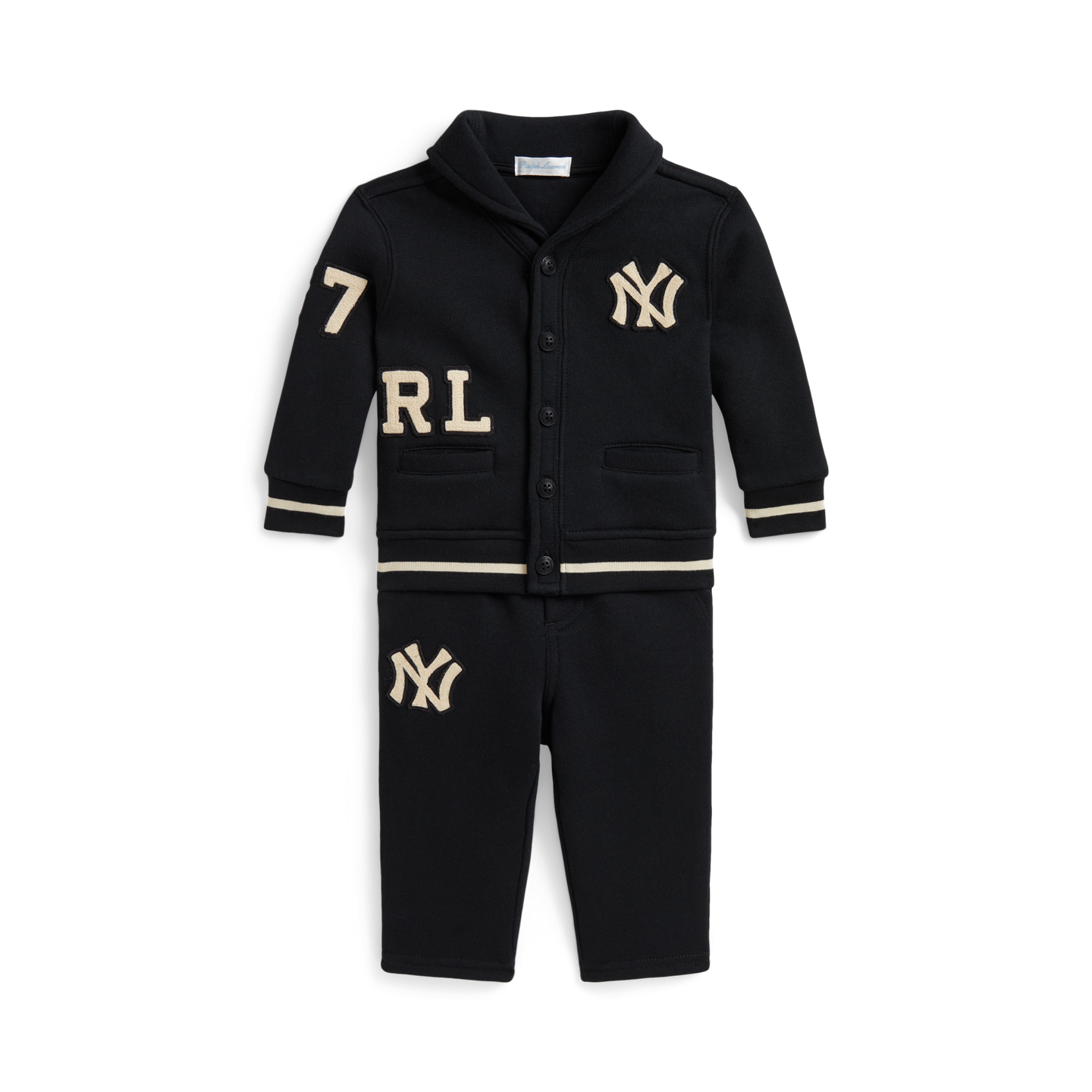 Детские комплекты Polo Ralph Lauren Yankees Fleece Set, цвет: Чёрный — фото 2