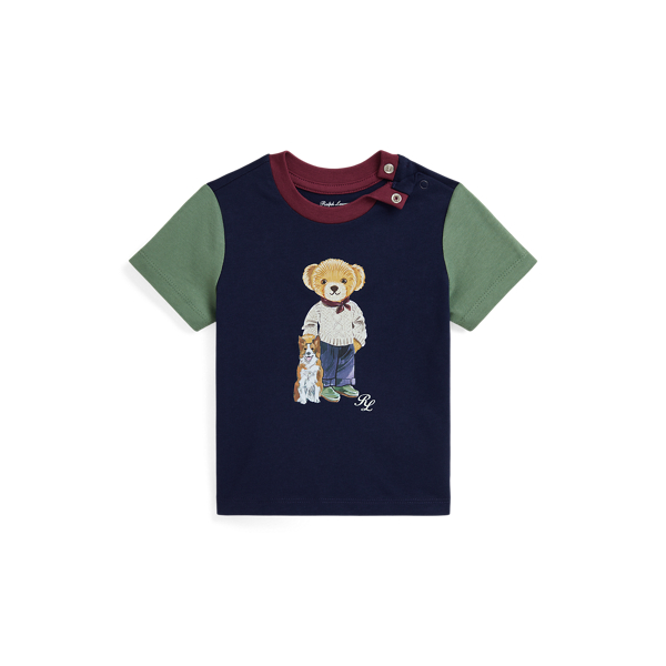 T-shirt em algod&atilde;o com Polo Bear
