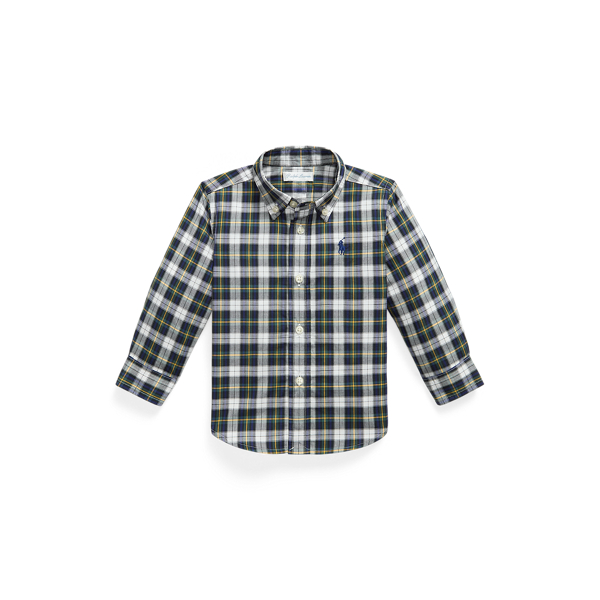 Plaid Cotton Poplin Shirt Baby Boy 1