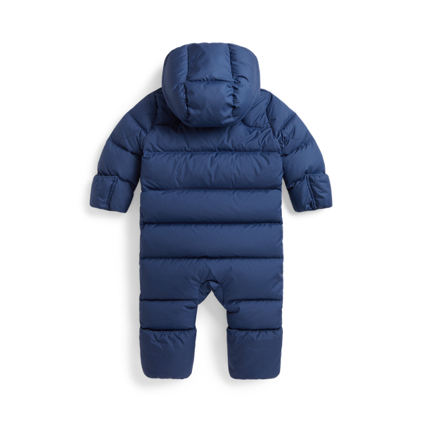 Night Navy Hooded Down Snowsuit Baby 2