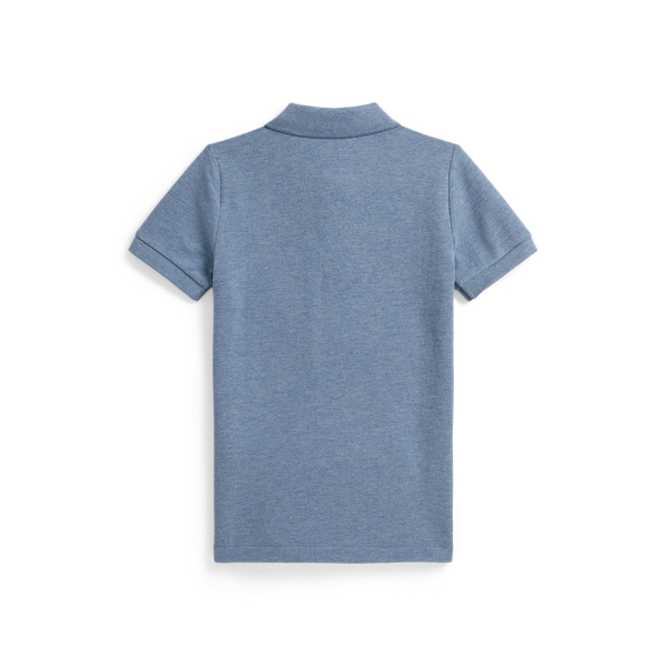 Light Chambray Heather The Iconic Mesh Polo Shirt Boys 2-7 2