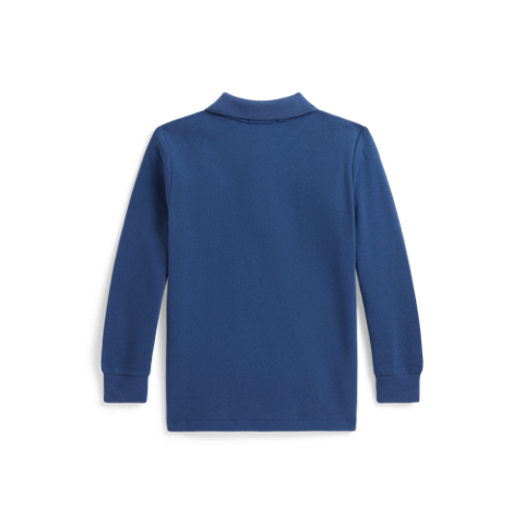 Детские рубашки Ralph Lauren Cotton Mesh Long-Sleeve Polo Shirt