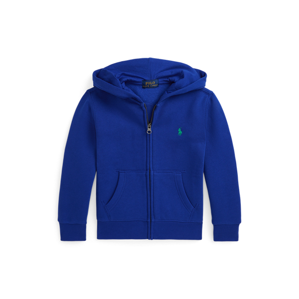 Blue polo zip up hoodie best sale