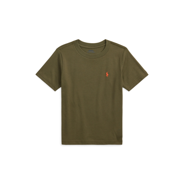 Canopy Olive Cotton Jersey Crewneck Tee Boys 2-7 1