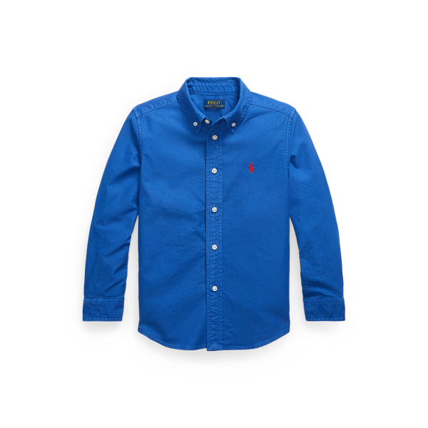 Garment-Dyed Cotton Oxford Shirt