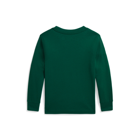 Детские футболки Ralph Lauren Big Pony Cotton Long-Sleeve Tee