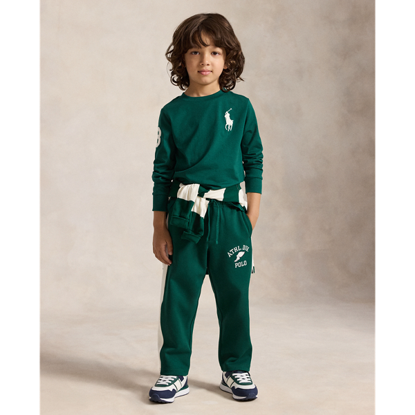 Boys 2-7 Big Pony コットン ロングスリーブ Tシャツ ハンター グリーン 4