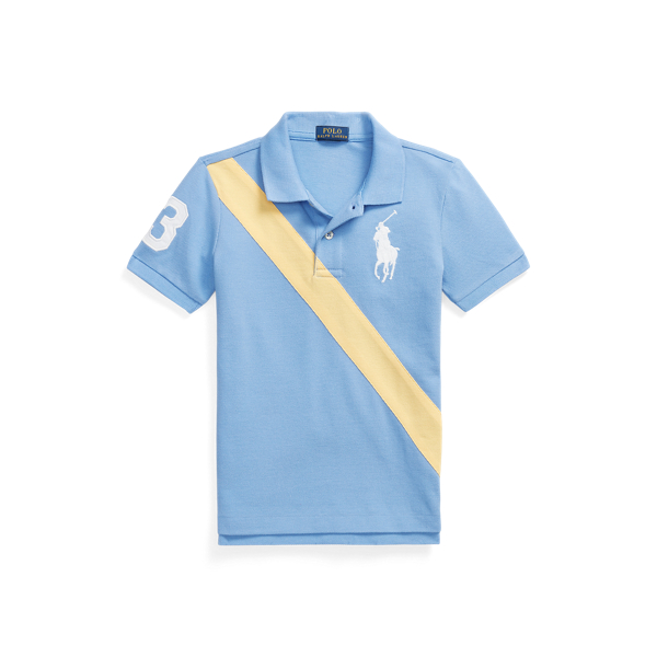 Big Pony Cotton Mesh Polo Shirt