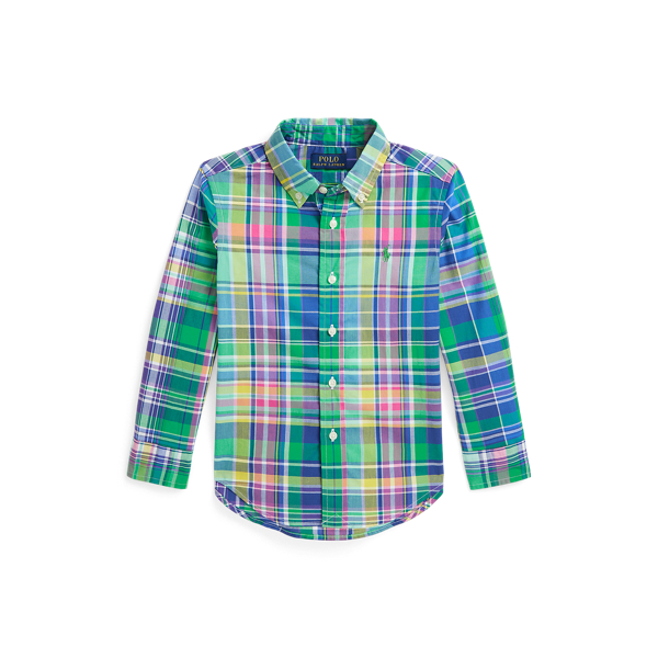 Plaid Cotton Poplin Shirt