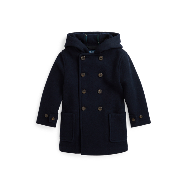 Wool-Blend Hooded Duffel Coat