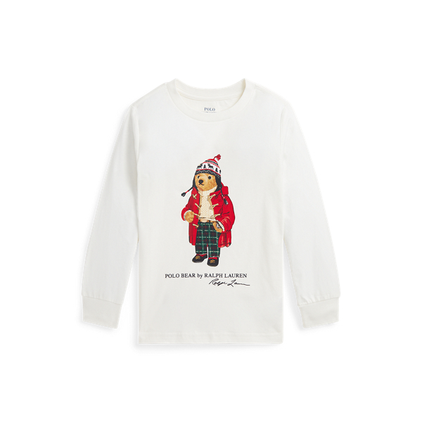 Polo Bear Cotton Long-Sleeve Tee