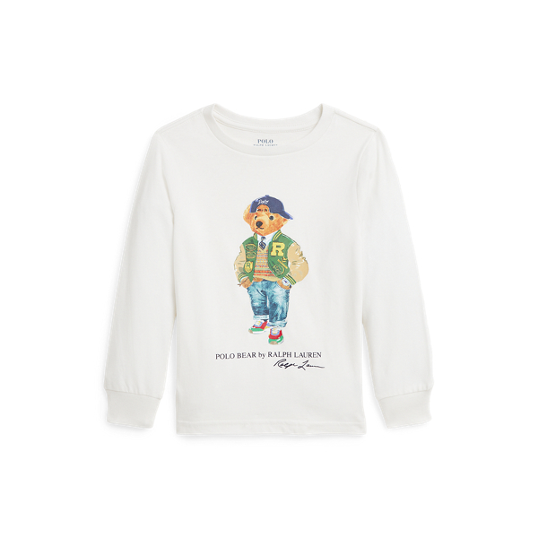 Polo Bear Cotton Long-Sleeve Tee