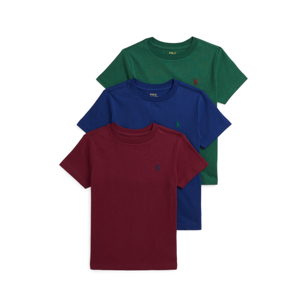 Cotton Jersey Crewneck Tee 3-Pack