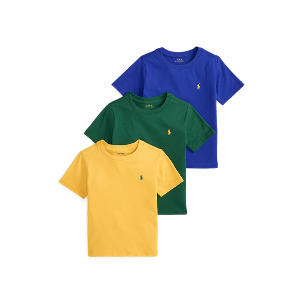 Cotton Jersey Crewneck Tee 3-Pack
