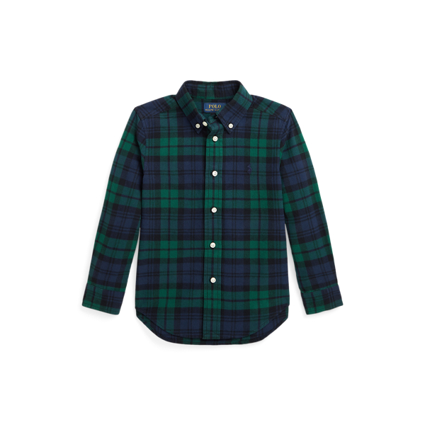 Plaid Cotton Oxford Shirt