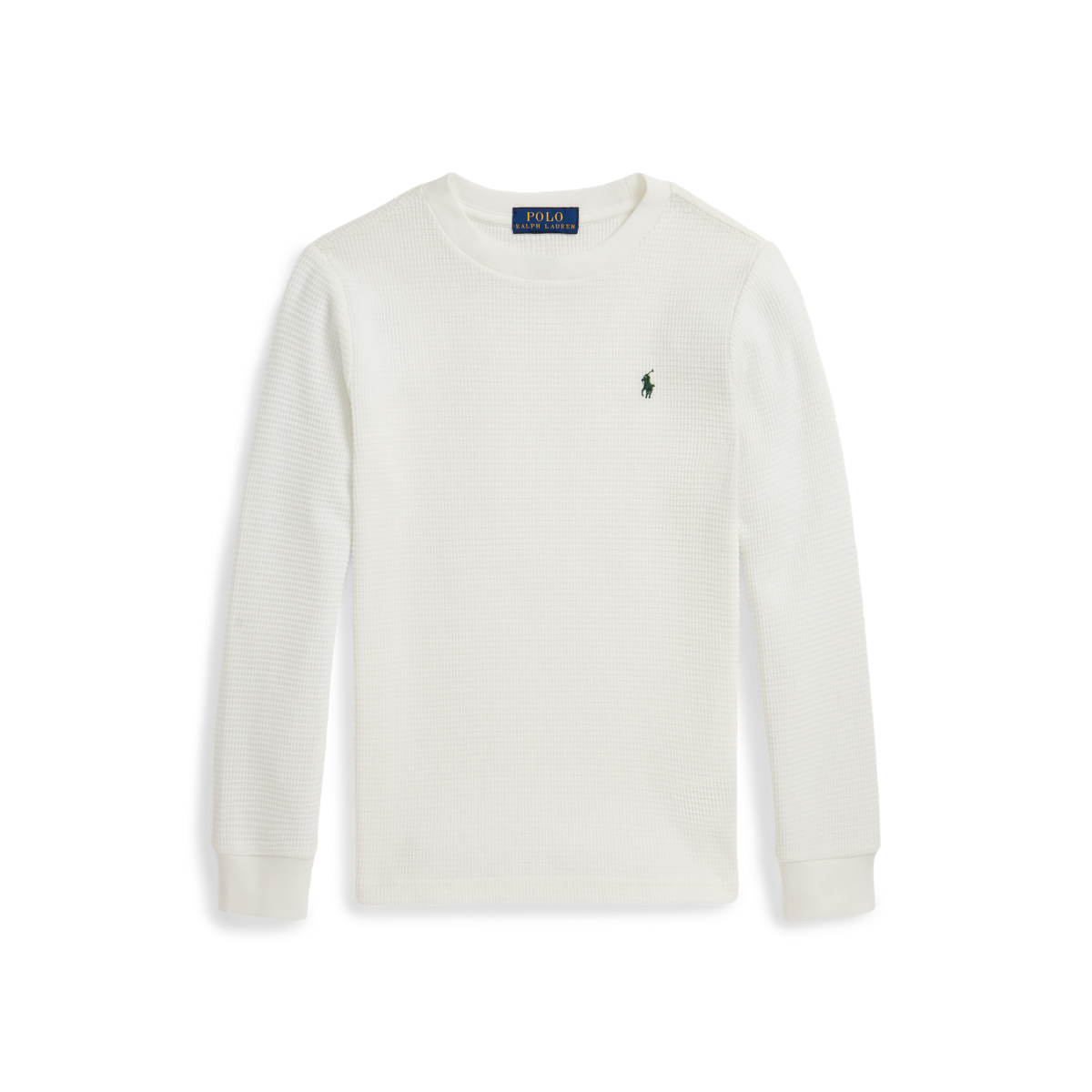 Waffle-Knit Cotton Long-Sleeve Tee | Ralph Lauren