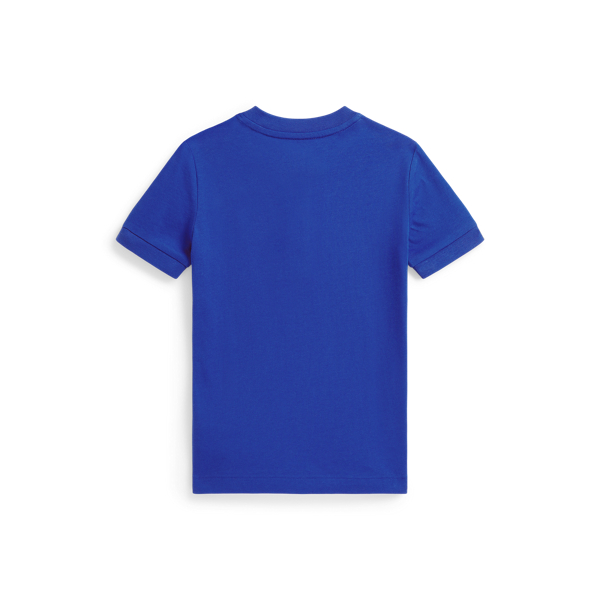 New Sapphire Cotton Jersey Short-Sleeve Henley Shirt Boys 2-7 2