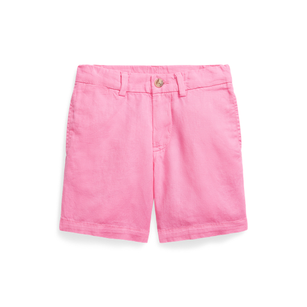Short Straight Fit en lin et coton
