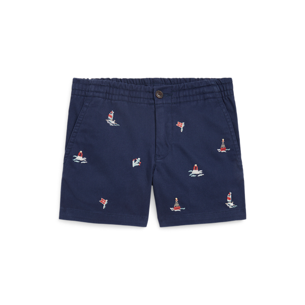 Short Polo prepster brod&eacute; en chino
