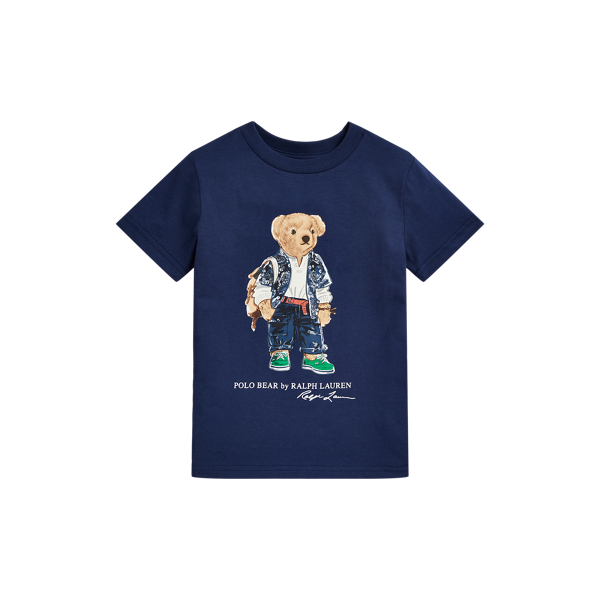 T-shirt de malha com Polo Bear 