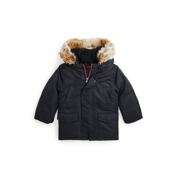 Faux-Fur-Trim Down Parka