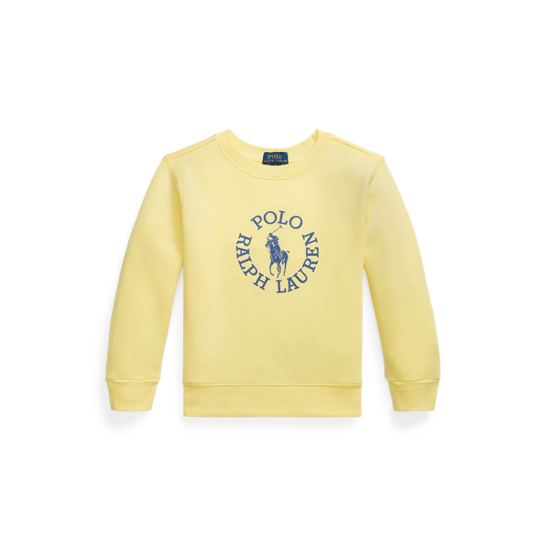 Fleece sweatshirt met logo en Big Pony