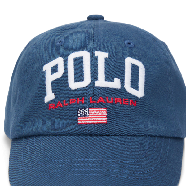 Clancy Blue Flag Logo Cotton Chino Ball Cap Boys 2-7 3