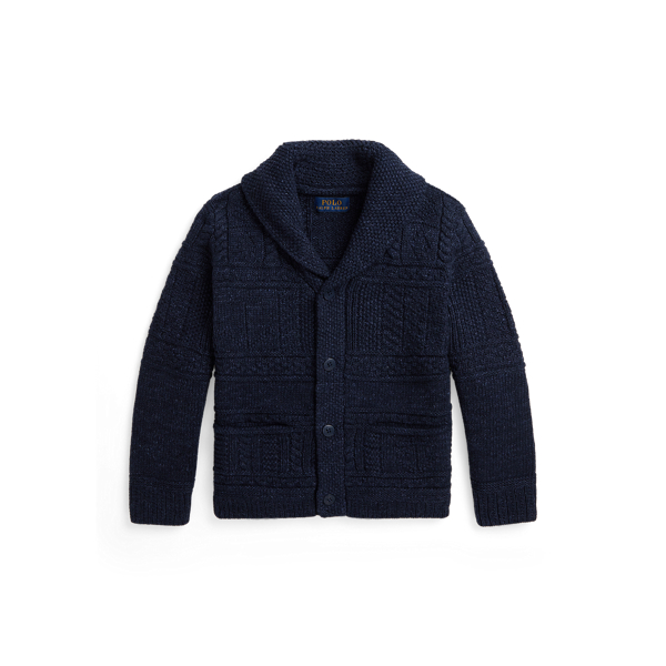 Anchor Aran-Knit Cotton Cardigan