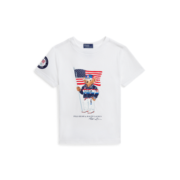 Team USA Polo Bear Cotton Jersey Tee