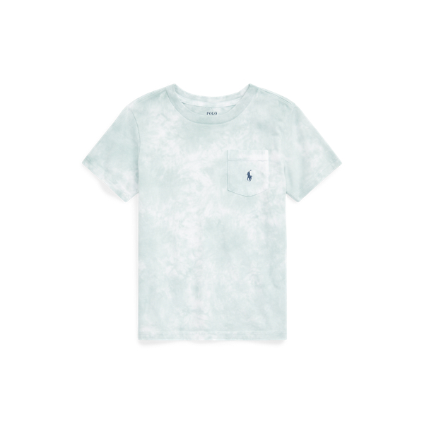 Maglietta tie-dye in cotone con taschino