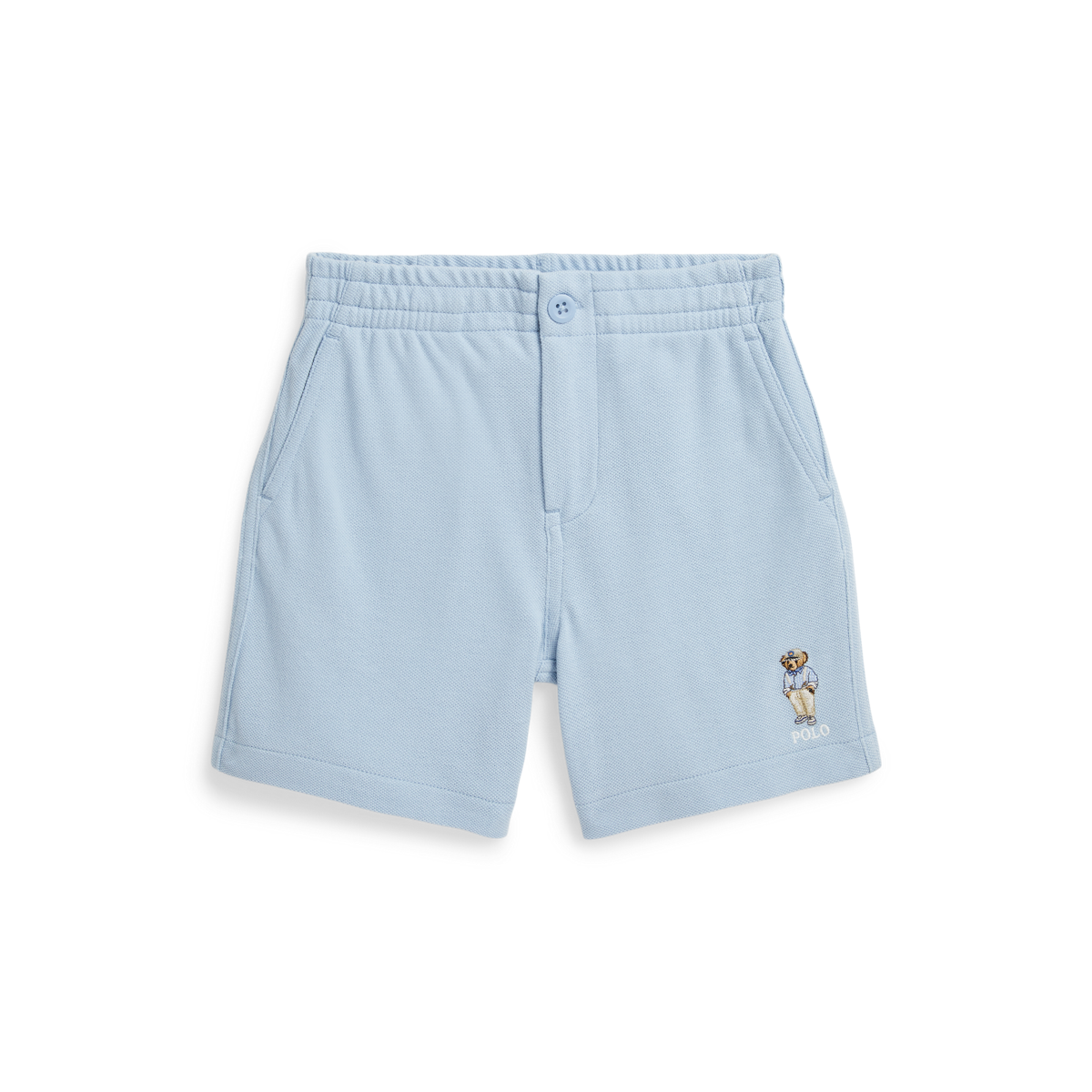 【POLO RALPH LAUREN】コットン混 ショートパンツ ブルー Polo ポニー コットン メッシュ ショートパンツ