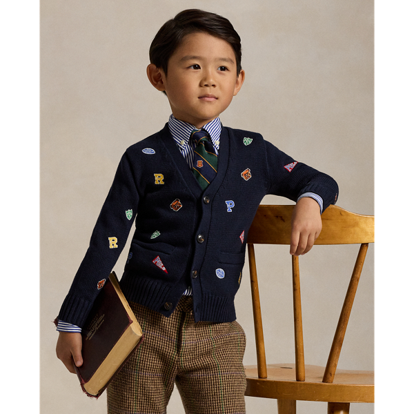 Navy boys cardigan hotsell