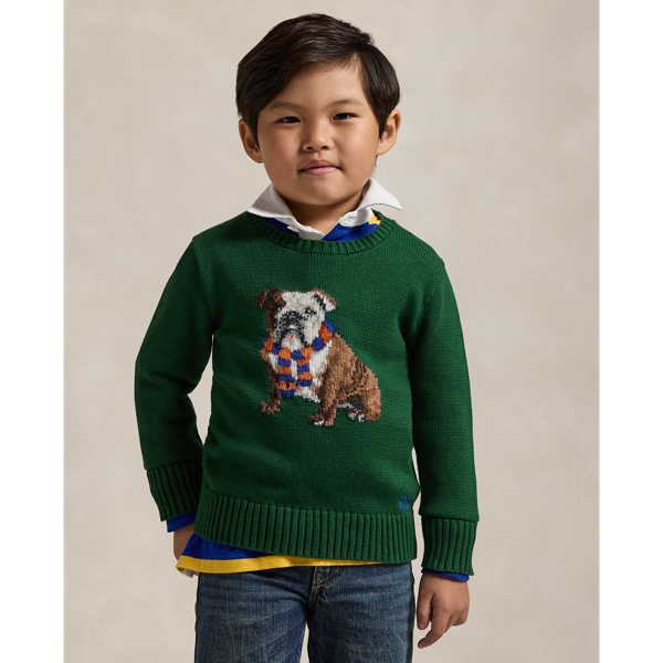 New Forest Dog-Intarsia Sweater Boys 2-7 1